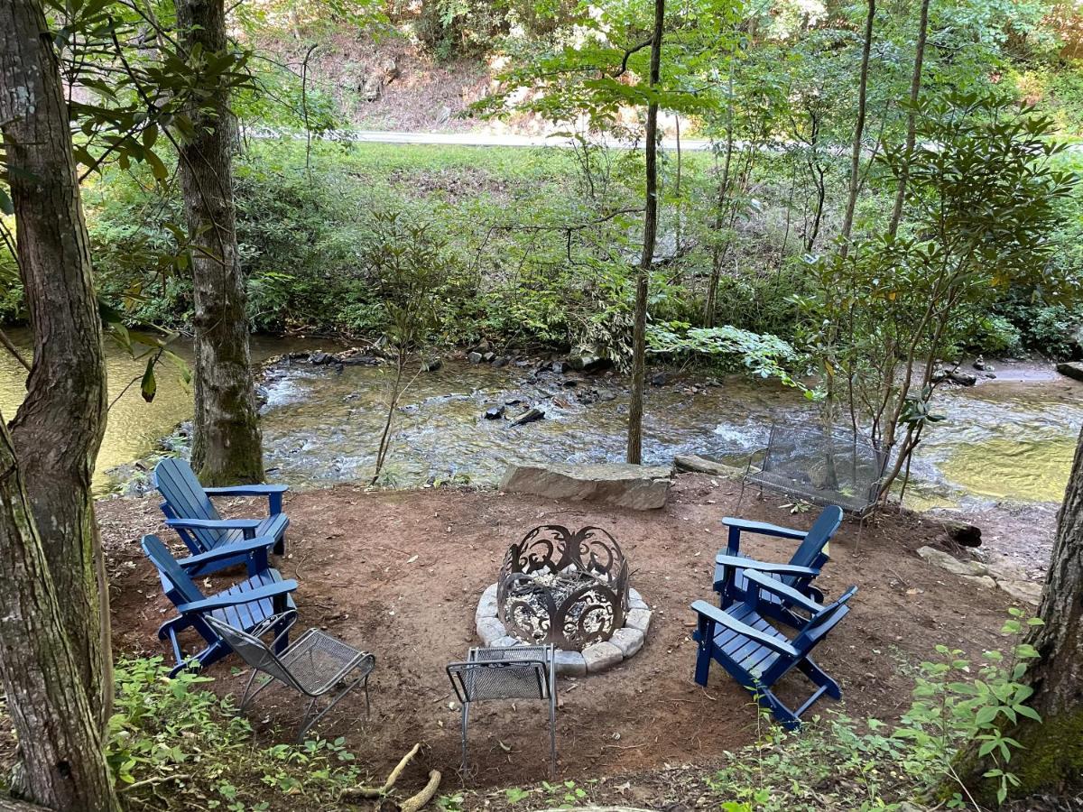 Cozy Creekfront Family Cabin-Pet Friendly -Gamerm-Hot Tub Hiawassee Exteriér fotografie